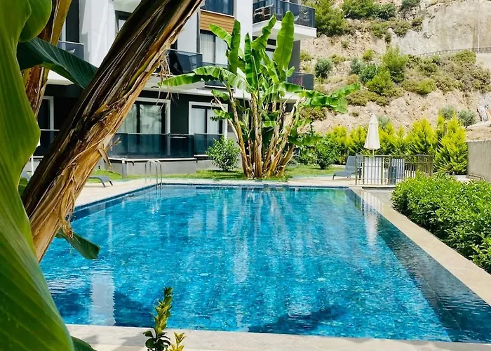 Lägenhet Stylish Lounge With Pool & Views Fethiye